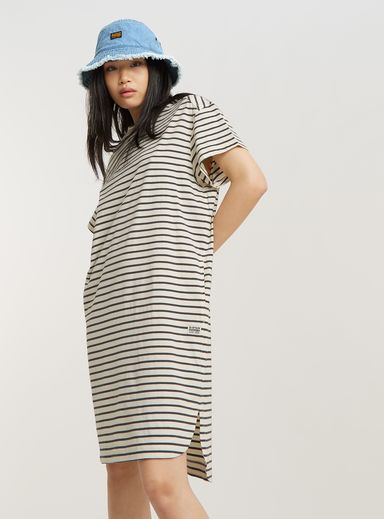Striped Loose T-Shirt Dress